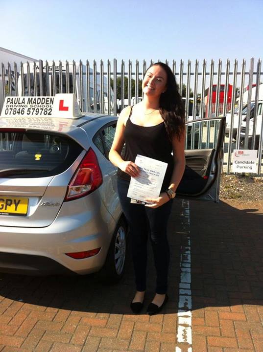 Huge congratulations to Natalie Cunningham who passed today on her 1st test with 6 minor faults.
